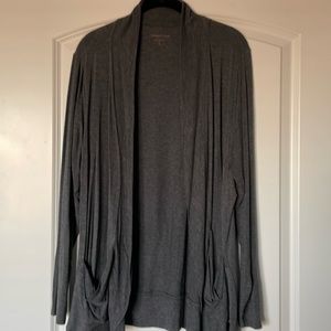 Coldwater Creek Grey Knit Cardigan